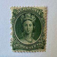GORGEOUS 1860 NOVA SCOTIA 8½ C STAMP MH OG QUEEN VICTORIA