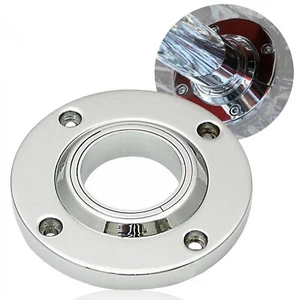 Chrome Billet Steering Column Split Swivel Floor Mount for 1 3/4, 2", & 2 1/4" - Picture 1 of 18