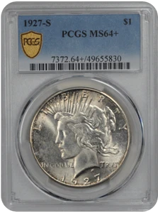 1927-S Peace PCGS MS 64+ - Photo 1/4