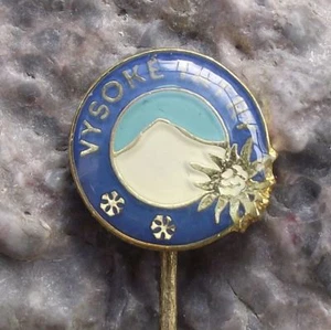 Antique High Tatra Mountains Vysoke Tatry Edelweiss Flower Climbers Pin Badge - Picture 1 of 6