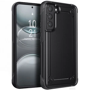 For Samsung Galaxy S22 5G Shockproof Rugged Hybrid Case Dual Layer Cover BLACK - Picture 1 of 13