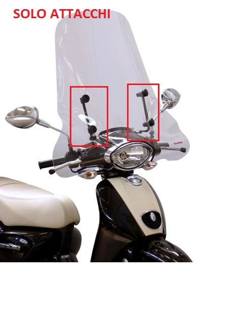 ATTACCHI parabrezza Aprilia Scarabeo 50cc 2T - 100cc 4T 2014/2017 FABBRI 3147/E - Immagine 1 di 1