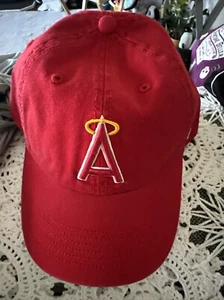 NEW 47 BRAND Small Men's Los Angeles Angels MLB Franchise Fitted Hat Red - Picture 1 of 5