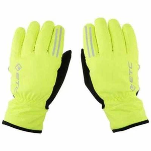 ETC Aerotex Handschuh Wintergelb reflektierendes Fahrrad Radfahren Vlies 5 Größen - Bild 1 von 2