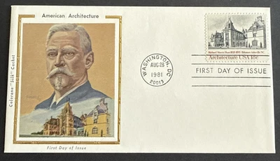 American Architecture Colorano Silk FDC Cachet Cover First Day Issue 1981 - Image 1 of 2