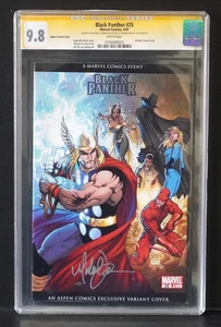 Black Panther 25 CGC 9.8 signiert Thor Aspen Variante Michael Turner Tribute Event - Bild 1 von 3