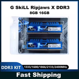 G SkiLL Ripjaws X DDR3 RAM 8GB 16GB 1333 1600 1866 2133 Desktop Memory Kit 1.5V - Picture 1 of 8