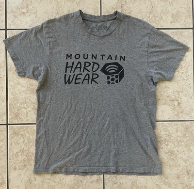 Mountain Hardwear Men's Short Sleeve Gray Large Climbing T-Shirt Active Ski Tee - Image 1 of 4