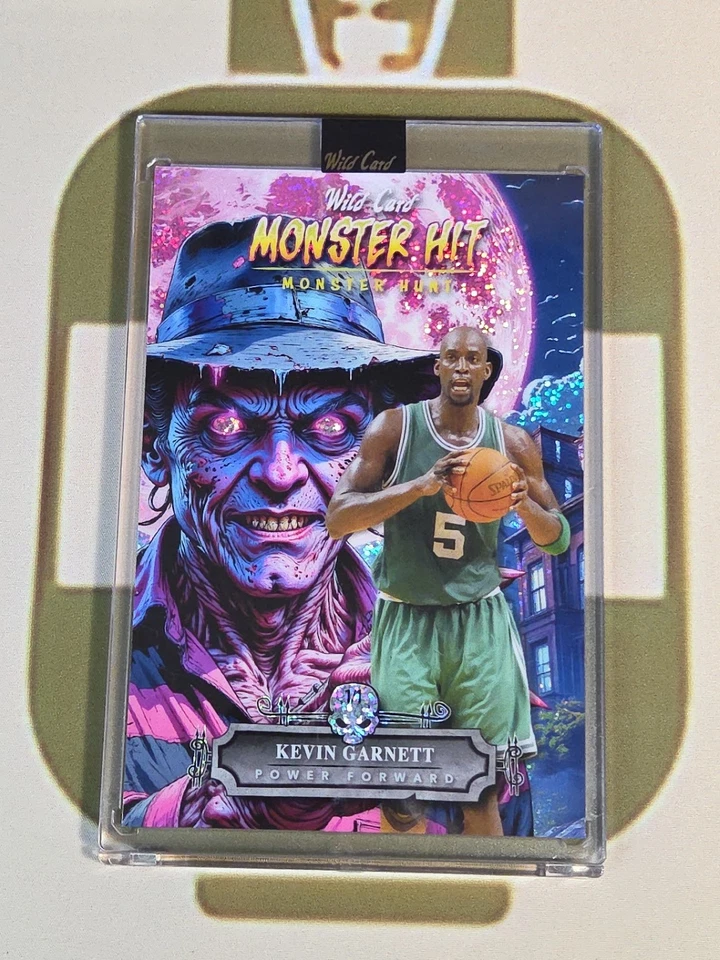 2025 Wild Card Haunted Hits Multi Sport KEVIN GARNETT 1/1 Oversized Monster Hit  - Image 1 of 2