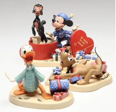 Серия праздничных карточек WDCC «Сердечный сюрприз» с сертификатом подлинности ХОРОШИЙ НАБОР! - Изображение 1 из 4