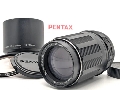 [N MINT++] Pentax Super 135mm f/3.5 M42 Telephoto MF Lens + Hood from Japan - Image 1 of 4