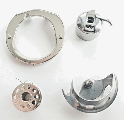 4 piezas OEM GANCHO LANZADERA, ESTUCHE BOBINA, BOBINA, ANILLO CUBIERTA CARRERA JANOME CANTANTE F1.2 Foto 1 de 4