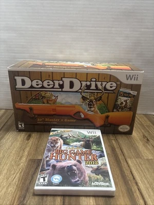 Nintendo Wii DeerDrive with 20" Blaster Hunting Video Game Sealed W Cabelas 2012 - Image 1 of 4