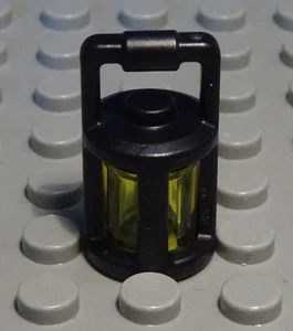 Lego Figur Zubehör Laterne Lampe Schwarz Transparent Gelb - Bild 1 von 1