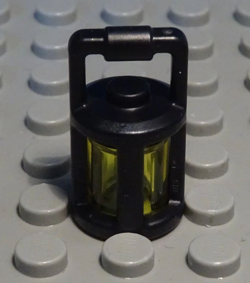 Lego Figur Zubehör Laterne Lampe Schwarz Transparent Gelb - Bild 1 von 1
