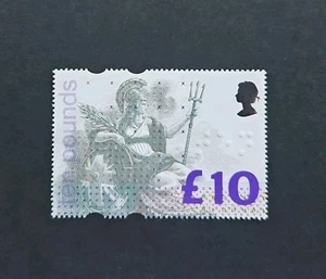 Sello definitivo de alto valor GB 1993 Britannia £10 MNH - Imagen 1 de 1