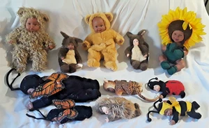 Vintage 1990er Anne Geddes Lot von 11 verschiedenen Babypuppen 9" bis 15" - Bild 1 von 15