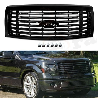 Parachoques delantero negro brillante para Ford F-150 F150 2009-2014 Harley-Davidson Foto 1 de 4