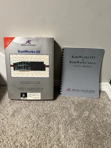 Applied Engineering RamWorks III Original Box and Users Manual Vintage Apple IIe - Afbeelding 1 van 3