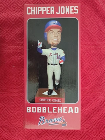Chipper Jones Bobblehead Vintage New In Box Cover