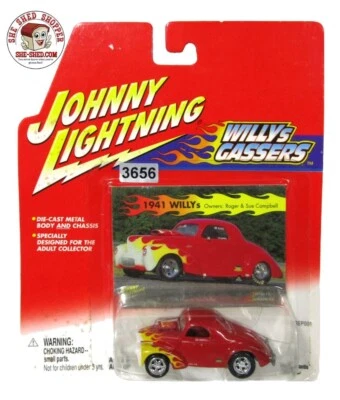 Johnny Lightning Willy Gassers 1941 Willy Owners Roger & Sue Campbell Hot Wheels - Image 1 of 3