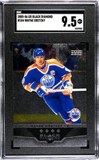 2005-06 UD Black Diamond Wayne Gretzky Quad Diamond Graded SGC 9.5 Mint+