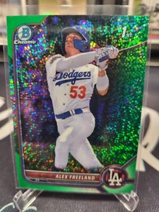 Alex Freeland 2022 Bowman Draft #BDC-194 🔥 Green Sparkle 24/99 🔥 1st Dodgers - Picture 1 of 2