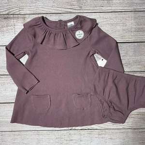 Gerber Baby Girl Dress Size 18 Months NWT! Ruffle Collar, Bloomers, Snap Closure - Picture 1 of 5
