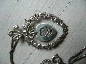 CHARLES UND DIANA ANHÄNGER STERLINGSILBER - Bild 1 von 6