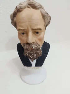 Busto vintage Lefton pintado a mano 5,5 pulgadas China "Dickens" KW2301 - Imagen 1 de 9