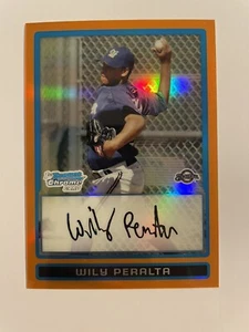 Wily Peralta 2009 Bowman Chrome 1st Orange #d/25 - Brewers - Picture 1 of 2