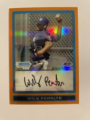 Wily Peralta 2009 Bowman Chrome 第 1 号橙色 #d/25 - 酿酒商 — 第 1/2 张图片