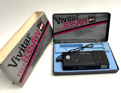 VINTAGE Vivitar Tele -835 AW 110 film Pocket Camera with Box  UNTESTED - Image 1 of 4