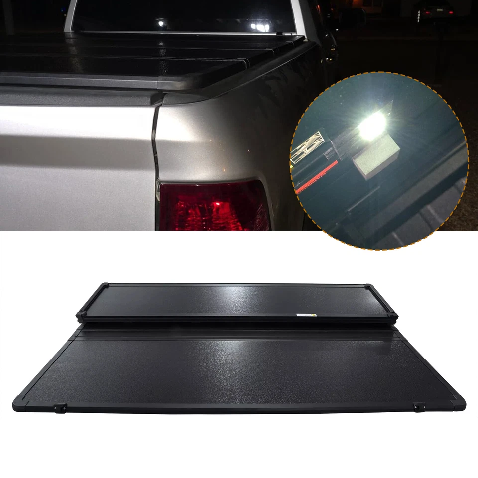 4-Fold  6.4FT Hard Tonneau Cover Fit For 2002-2024 Dodge Ram 1500 2500 3500 Foto 1 de 4