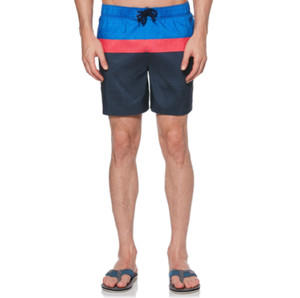 Short de baño PENGUIN ZIGZAG Azul y Amarillo