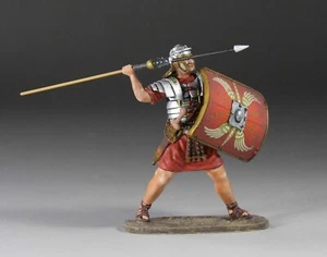 MINIATURAS ÁGUILA IMPERIO ROMANO ROM031E LEGIONARIO IMPERIAL ROMANO LANZANDO PILUM - Imagen 1 de 4