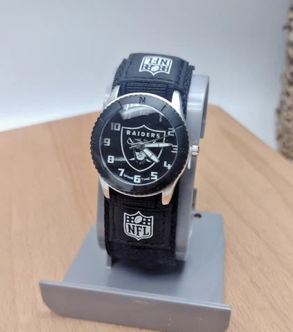 Oakland Raiders NFL Rookie Black Youth Watch - Boy's Youth Watch Cover