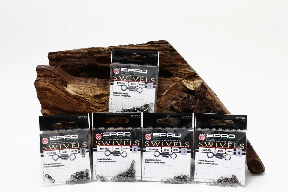 Spro Rolling Swivel Gr. 1 2 3 4 6 8 Wirbel Swivel Drehlager NEW OVP - Bild 1 von 1