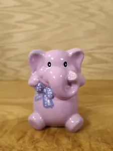 Panchina elefante elefante vintage viola con spina in gomma alta 5 - Foto 1 di 12