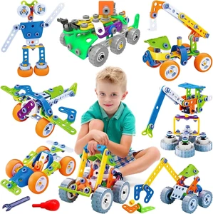 11 in 1 Building Blocks STEM Toys for 4 5 6 7 8+ Year Old Boys Erector Sets Kits - Foto 1 di 12
