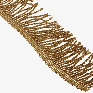 GoldenGlitz Fringe Trim - 2' x 9yd Metallic Bullion by WRIGHTS Simplicity - Picture 1 of 4
