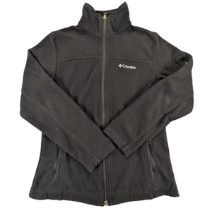Columbia Jacket Small Women's Black Full Zip Fleece Sleeve Pocket Outdoors - Picture 1 of 11