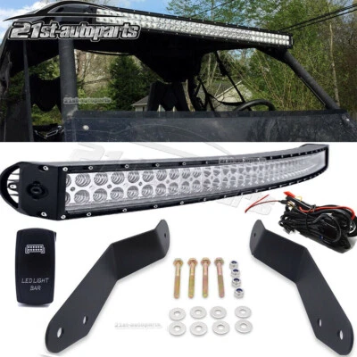 Kit de cables de montaje en techo barra de luz LED curva de 42 pulgadas para Can-Am Commander 1000/800 Max Foto 1 de 4