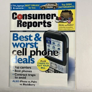 Consumer Reports Magazines Jan 2008 BlackBerry Cell Phones Gadgets Home - Picture 1 of 4