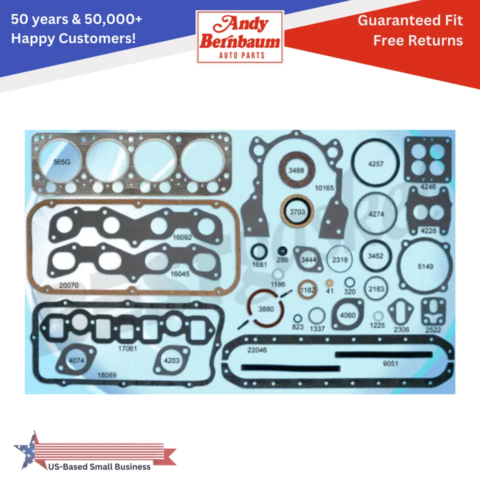 1951-1954 Chrysler Imperial New Yorker 331 Engine Front Head Gasket Seal Set - Image 1 of 3