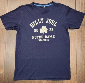 Official Billy Joel Notre Dame Stadium 2022 Navy Shirt - Men's Medium - Picture 1 of 4