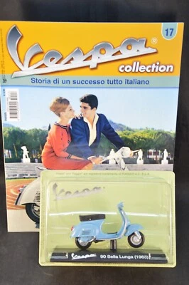 VESPA 90 SELLA LUNGA (1963) SCALA 1/18 VESPA COLLECTION N° 17 FABBRI EDITORI - Immagine 1 di 2