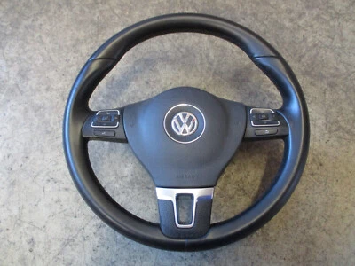 Lederlenkrad Sportlenkrad VW Passat CC 3C Lenkrad 3C8419091AK schwarz - Bild 1 von 4