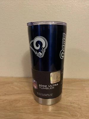 Vaso de viaje Los Angeles Rams ultra azul marino/blanco 20 oz NFL - nuevo Foto 1 de 4