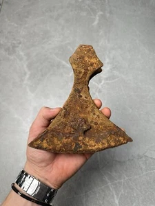 Ancient Battle Iron Ax  with  Ornament  Kievan Rus - Vikings 9 - 12 century AD. - Picture 1 of 18